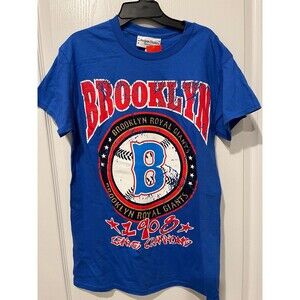 Brooklyn Royal Giants Graphic T-Shirt Blue Mens Small NWT